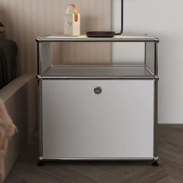 Tables de chevet modulaires en acier inoxydable