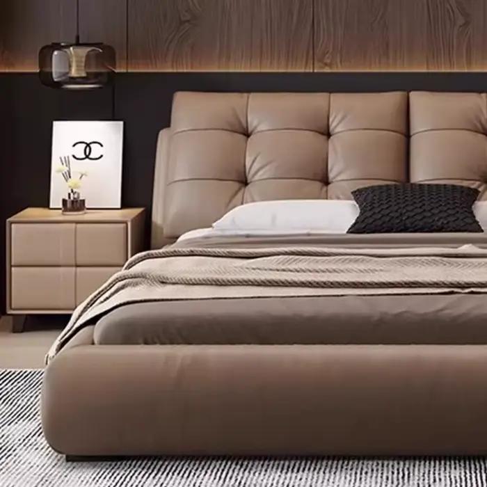 Lits de chambre à coucher de luxe pleine grandeur