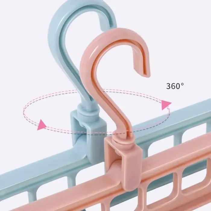 Support de rangement de garde-robe à 9 trous