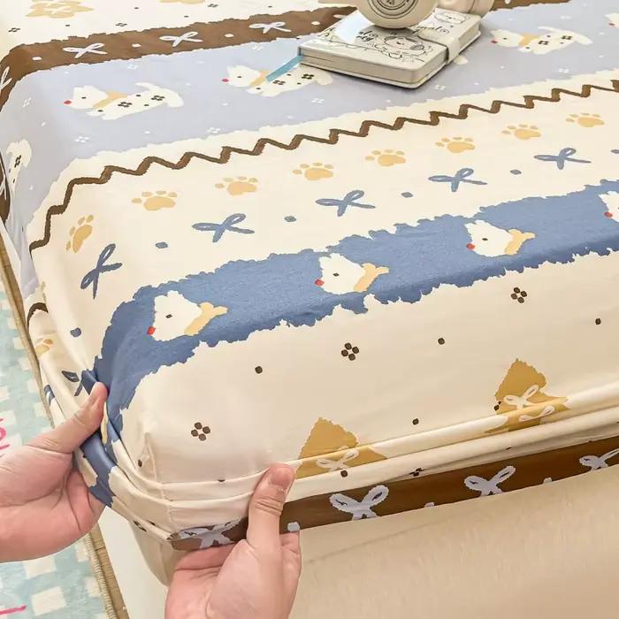 Drap de lit 100% coton pour adultes et enfants