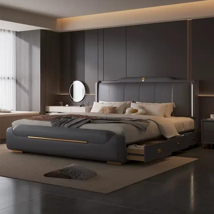 Lit Tendance Ergonomique Minimaliste Universel pour Chambre à Coucher