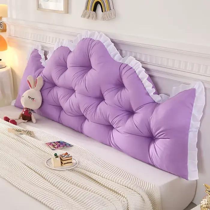 Coussin de tête de lit en dentelle, style nordique, ne nécessitant pas de démontage ni de lavage, protection lombaire pour tatami, sac souple