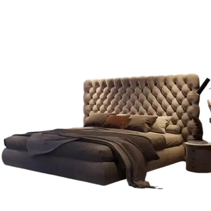 Chambre principale lit Double rangement moderne cadres de lit minimalistes européens reine filles Muebles Para dortoir accessoires de maison