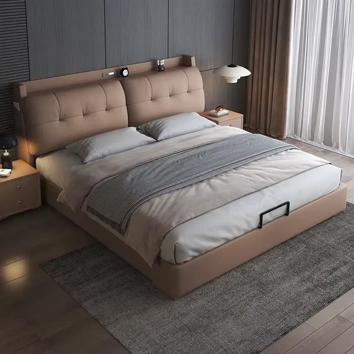 Cadre organisateur poignées De lit tables De chevet modernes uniques lit De salon têtes De lit Queen Size Meubles De Chambre accessoires pour la maison