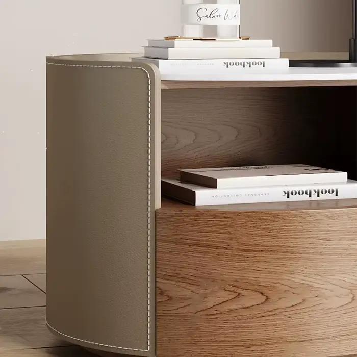 Table de Chevet Tendance de Luxe Moderne Vintage Esthétique Nordique pour Rangement et Présentation – Meuble de Chambre