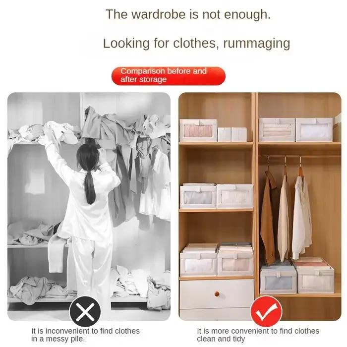 Organisateurs de rangement de garde-robe visibles