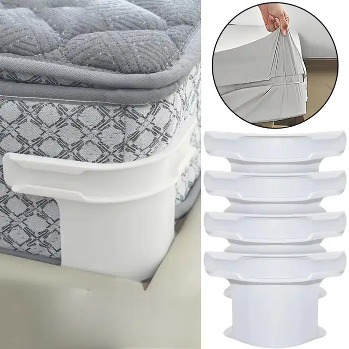 Nouvelles draps d'angle de lit avec différentes tailles de sangles de matelas robustes, clips de draps antidérapants pour sécuriser les draps