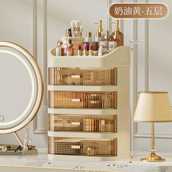Boîte de rangement pour cosmétiques avec tiroirs