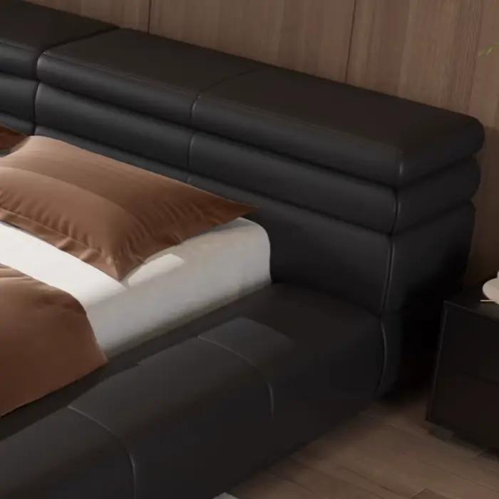 Lit fantaisie de luxe noir