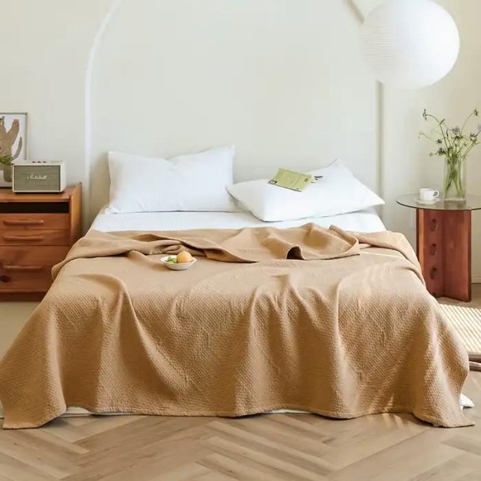 Couverture de lit en gaze de coton pur de type