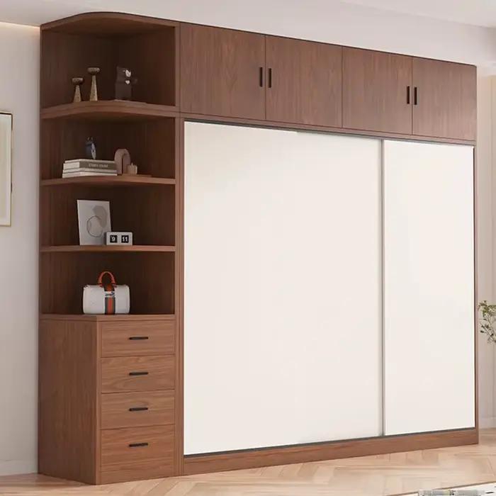 Armoires de chambre à coucher de luxe enfants vêtements filles portes coulissantes