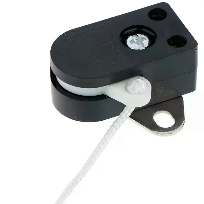 Interrupteur à cordon de traction pour lampe murale, lampe de chevet, interrupteur à corde de commande à traction unique ouvert