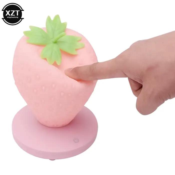 Lampe LED Harvey pour chambre à coucher, capteur tactile en silicone, aste par USB, veilleuse de chevet idyllique à intensité variable pour décoration de maison