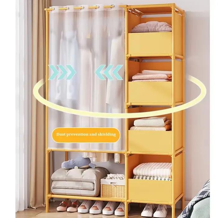 Armoire cintre casier de rangement placards ouverts Dressers armoires lit pliant
