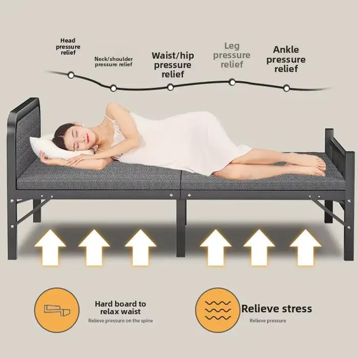 Lit pliant compact pour chambre d'étudiant