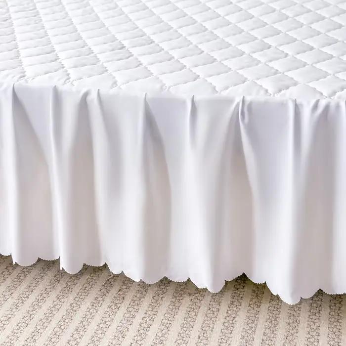 Jupe de lit imperméable matelassée