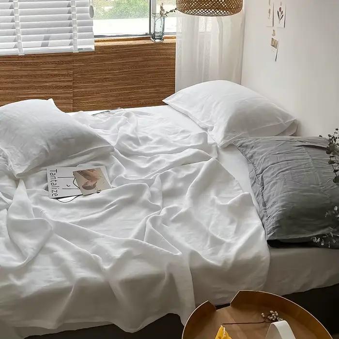 Draps de lit 100% lin doux