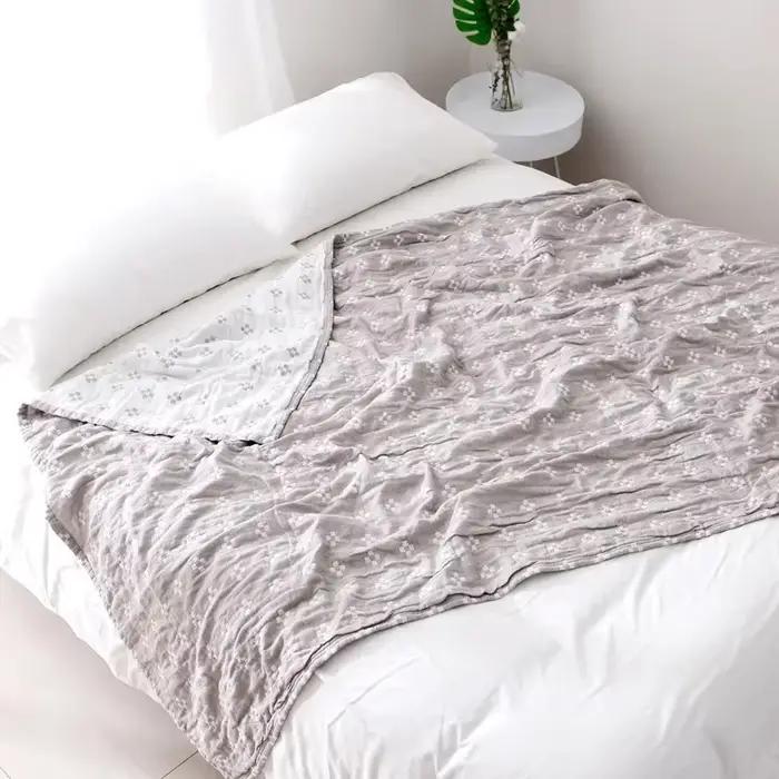 Couverture décontractée japonaise en coton pour lits