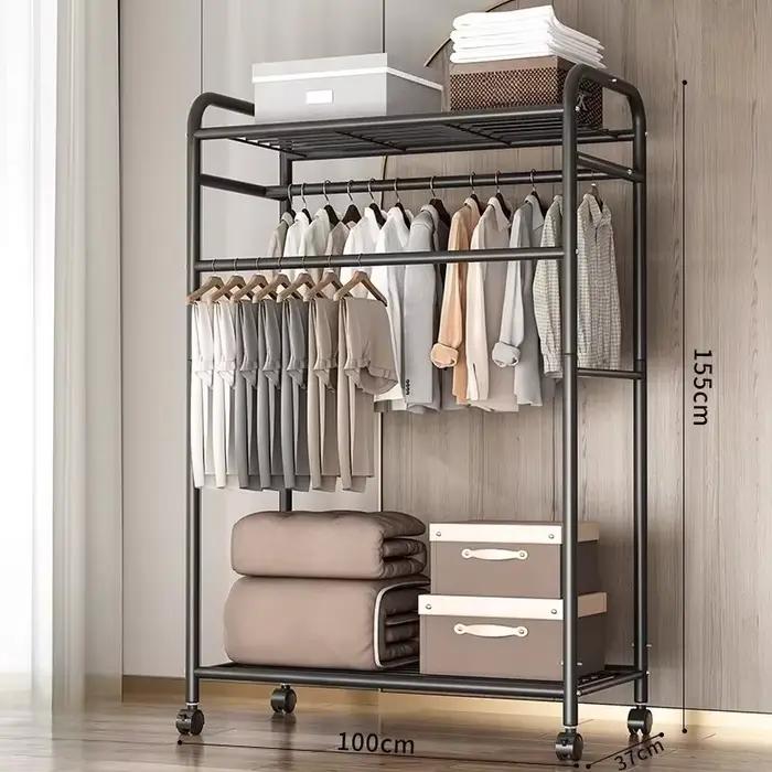 Porte-vêtements de chambre à coucher de style boutique