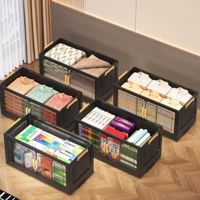 Armoire de rangement pliable en plastique avec double porte