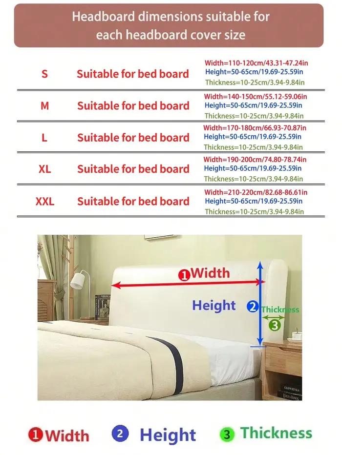 Housse de protection universelle pour tête de lit