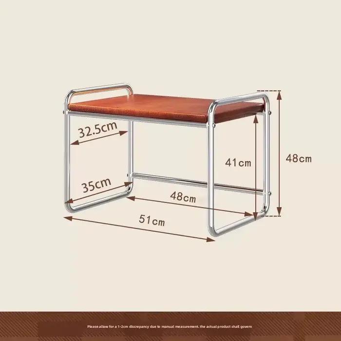 Table de chevet Vintage en acier inoxydable, rétro, pour chambre à coucher, salon, étagère latérale, support de rangement de chevet rustique