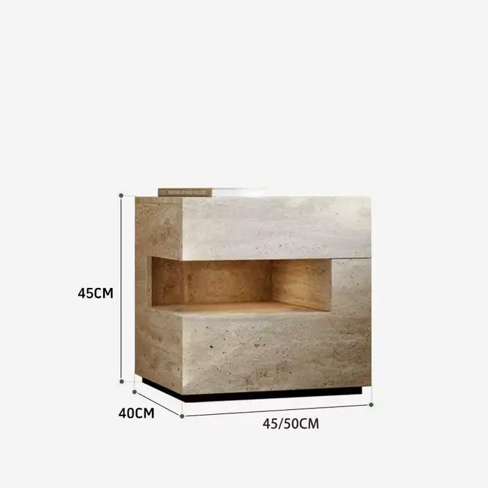 Table de chevet tendance de luxe moderne avec rangement
