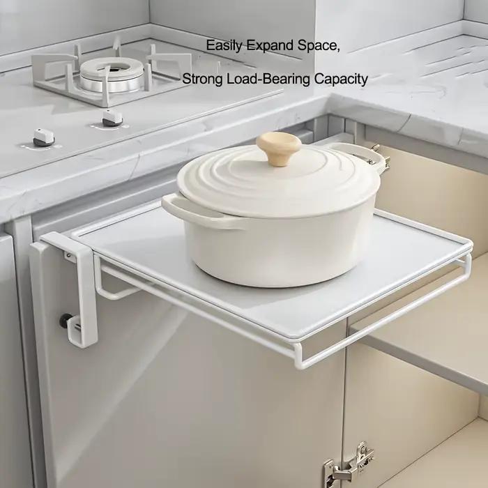 Étagère pliable pour porte d'armoire – Rangement de comptoir et panneau de séparation