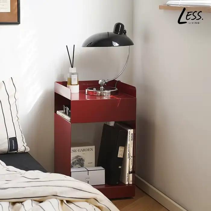 Table d'Appoint Scandinave en Métal et Acier au Carbone