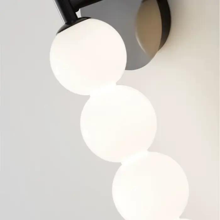 Tête de lit applique chambre style nordique moderne minimaliste lampe en verre pour couloir