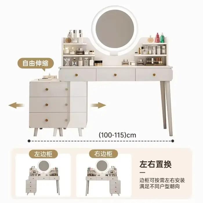 Commodes de maquillage nordiques pour filles