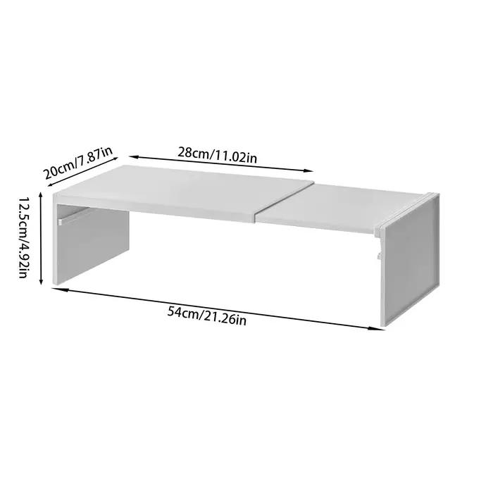 Étagère de rangement extensible et empilable pour armoire