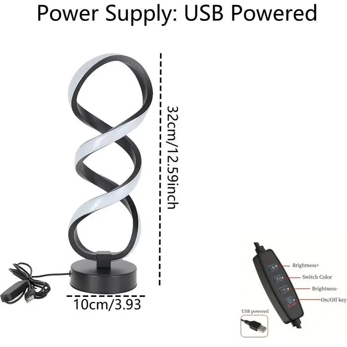 Lampe de bureau plissée sur pied en fer forgé LED avec prise USB, trois couleurs, gradation progressive, lampe de chevet tactile créative pour chambre à coucher