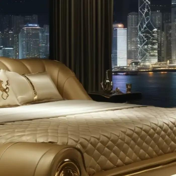 Style de sommeil notre lit Queen moderne lit Double à la mode enfants Design élégant n'importe quel thème de chambre Cama Casal décoration de la maison