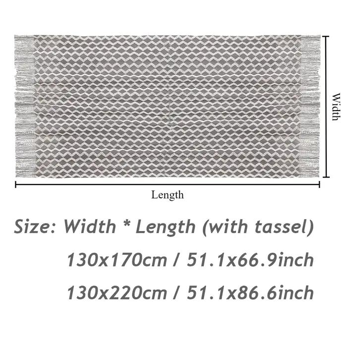 Battilo-Couverture à carreaux monochromatique pour canapé-lit