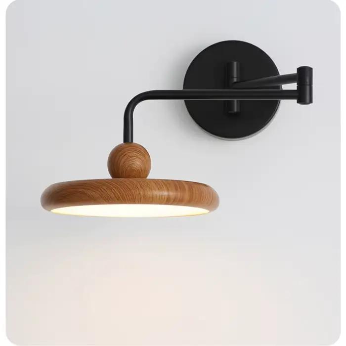 Lampe murale à bras articulé LED pour chambre à coucher