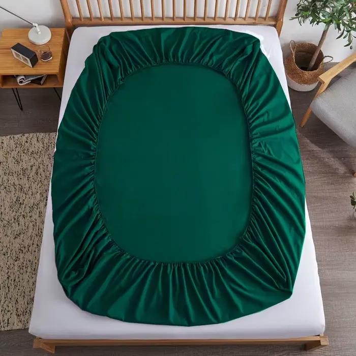 Drap-housse en coton avec bandes élastiques
