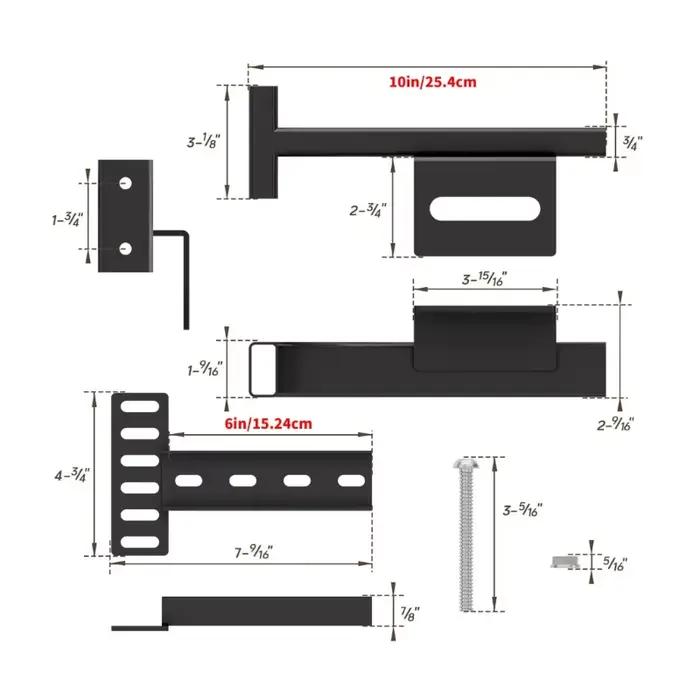 Supports universels cadre lit en métal