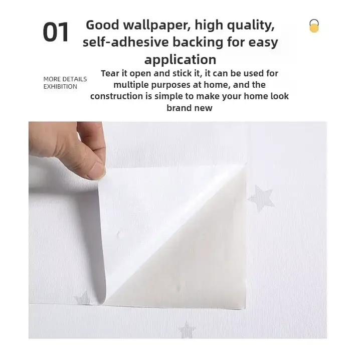 Papier peint adhésif pour mur ciel étoilé-vinyle auto-adhésif nordique imperméable