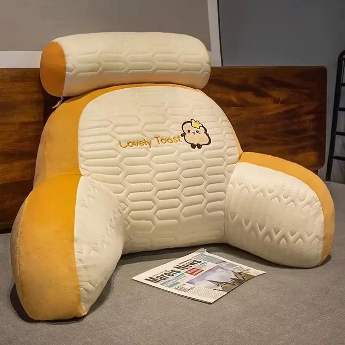 Coussin de dossier en latex grand format pour tête de lit – Oreiller de soutien idéal pour dortoir