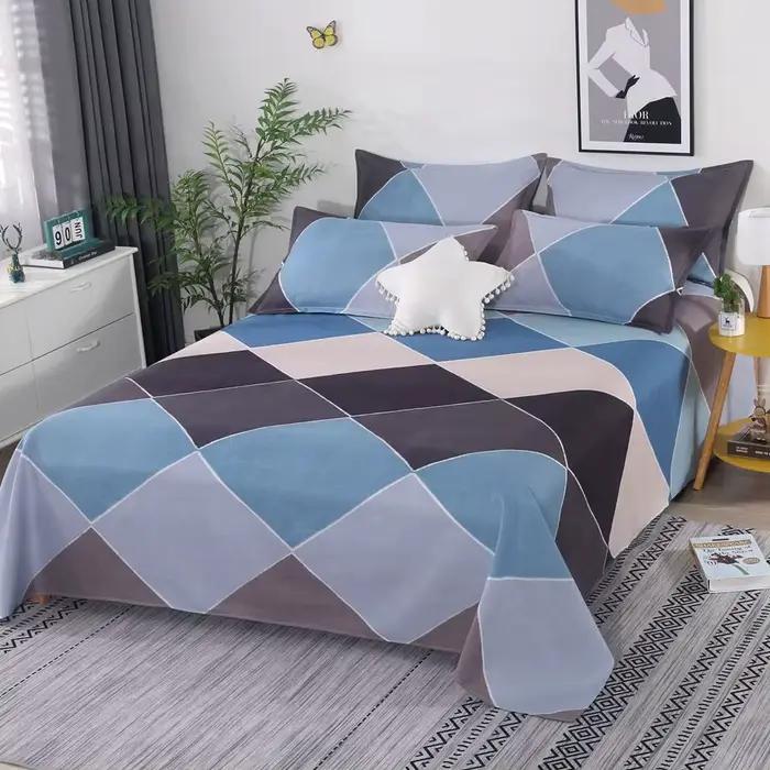 Ensemble de draps de lit 3 pièces/ensemble en coton avec taies d'oreiller pour chambre d'amoureux