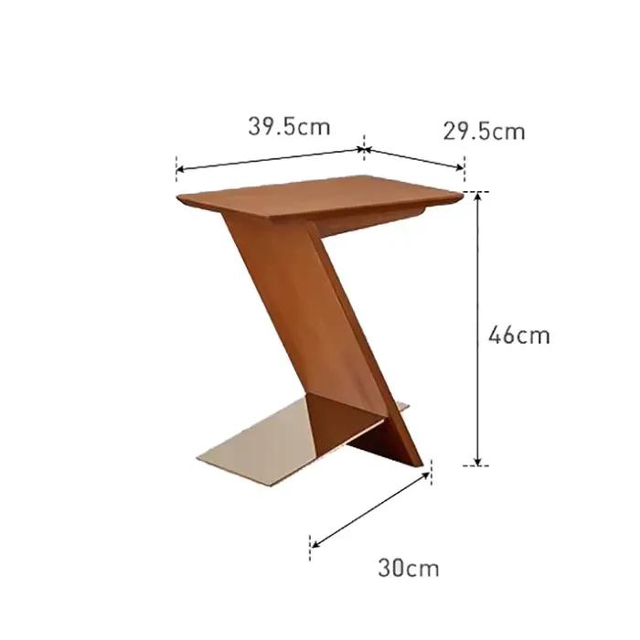 Table De chevet en métal peu encombrante