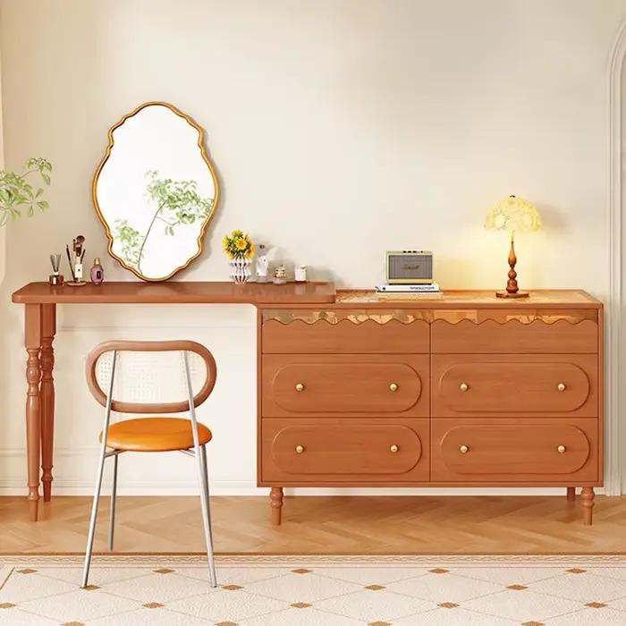Vintage milieu du siècle vanité Table esthétique à la mode classique français