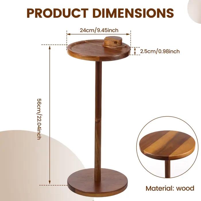 Table d'appoint ronde, petite Table à boissons pour petits espaces