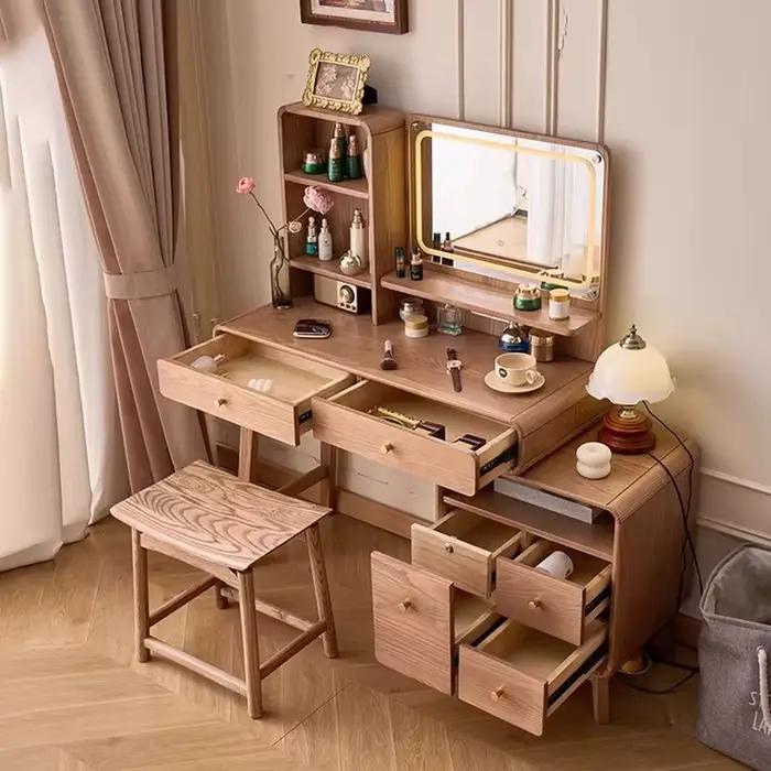 Table de Coiffeuse Vintage du milieu du siècle avec tiroir