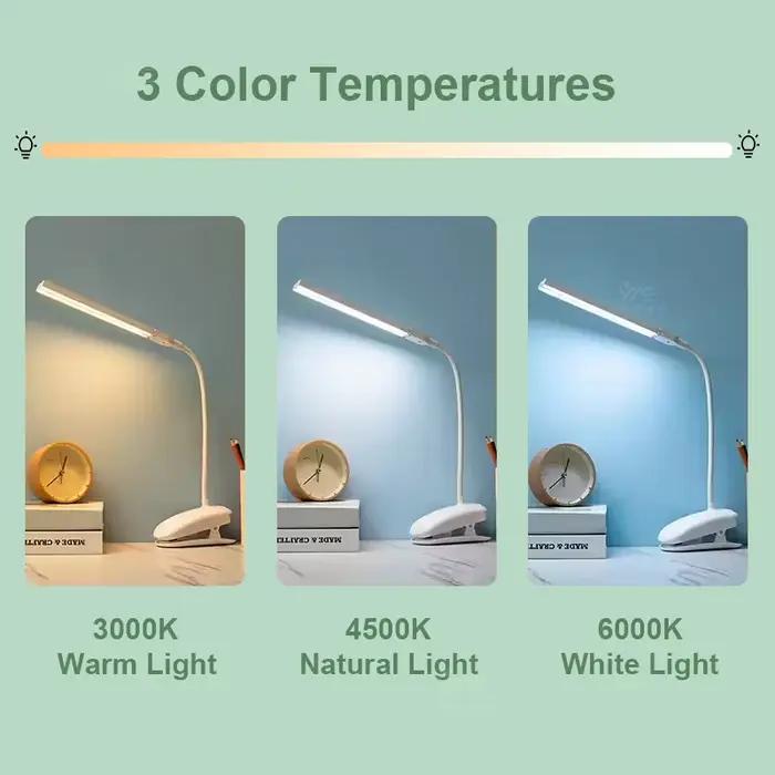 Lampe de table LED flexible à double tête