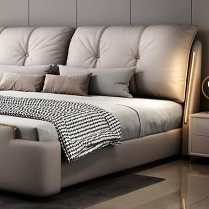 Tête de lit de couchage rembourrée