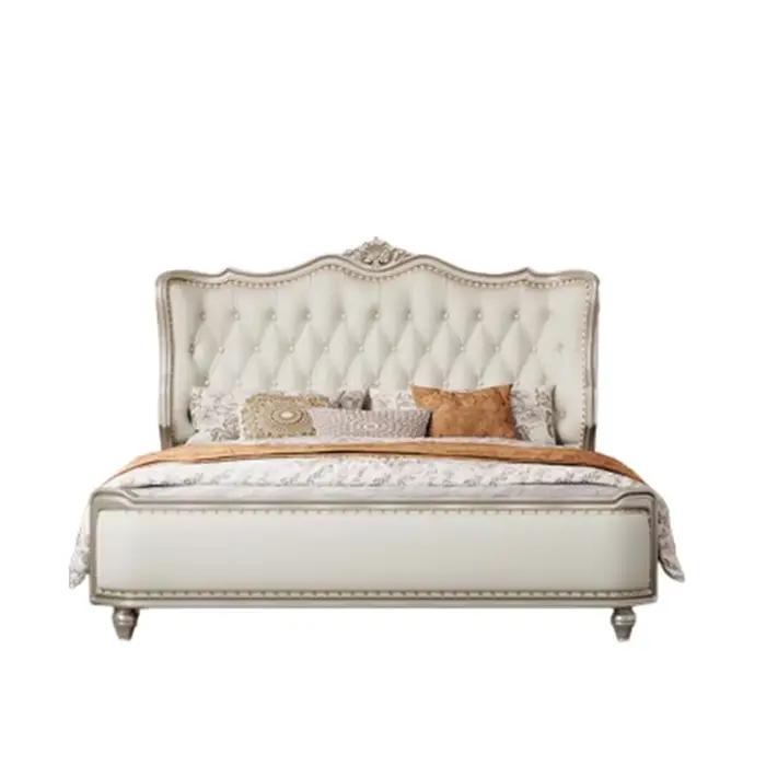 Tiroir rembourré lit nordique fantaisie cadre De rangement lit Double grand Cama De Lujo Para dortoir chambre meubles décoration