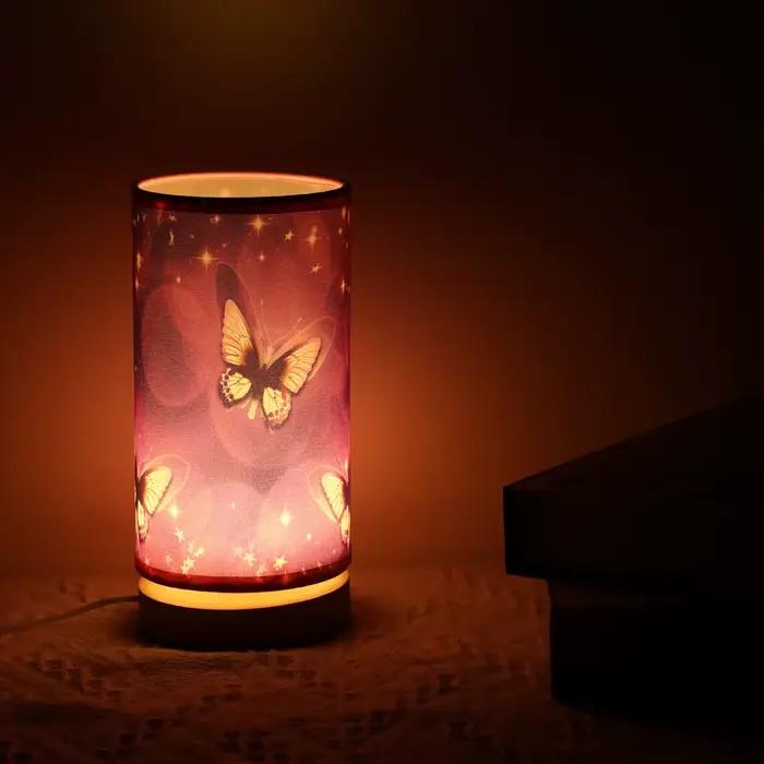 Petite lampe de Table chevet chaud LEDins papillon veilleuse créative