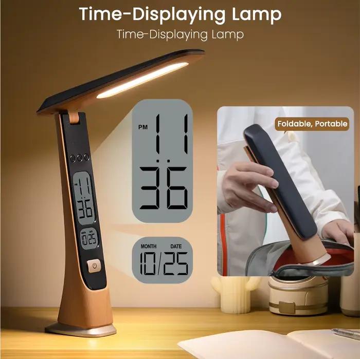 WILIT – lampe de bureau LED, veilleuse de chevet, rechargeable par USB, décoration de la maison, lampe de lecture pour bureau, étudiants, lampe de table, cadeau